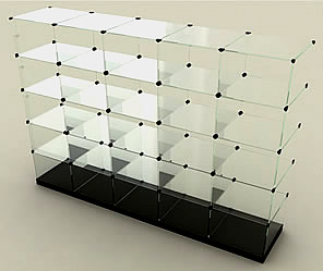 стеклянные горки кубы